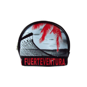 Monedero Redondo Vistas Fuerteventura Negro/Gris/Rojo