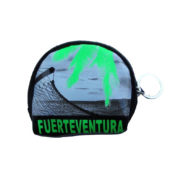 Monedero Redondo Vistas Fuerteventura Negro/Gris/Verde