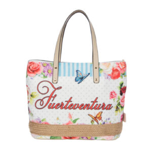 BS982-A.jpg Bolso Normal Vintage Flowers Fuerteventura Blanco