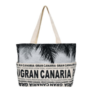 BT001-B.jpg Bolso 38 x 30 Vistas Gran Canaria Negro/Gris/Oro