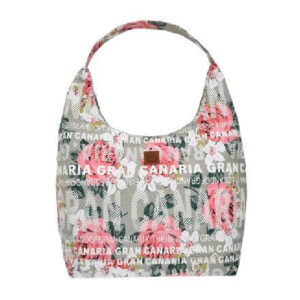 BT005-B.jpg Bolso Góndola Flowers Gran Canaria Beige