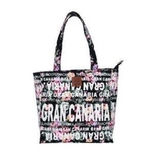 BT023-BK.jpg Bolso 25 x 25 Flowers Gran Canaria Negro/Multi.