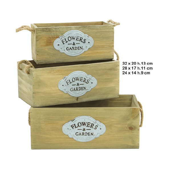 C-2114.jpg Juego 3 Cajas Madera Natural Asas