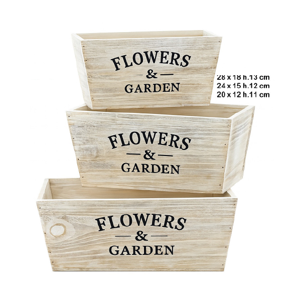 C-2122.jpg Juego 3 Cajas Madera Blanco