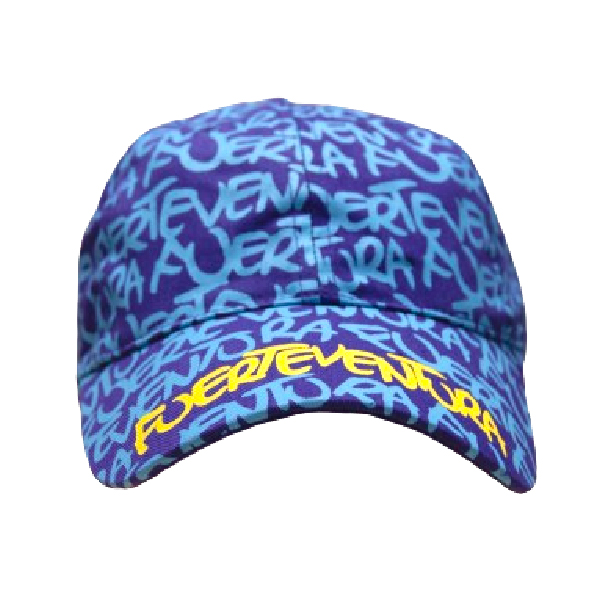 Gorra Neón Fuerteventura Lila/Celeste/Amarillo