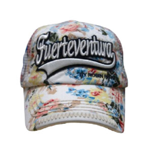 CS507-B.jpg Gorra Flowers Mesh Fuerteventura Blanco