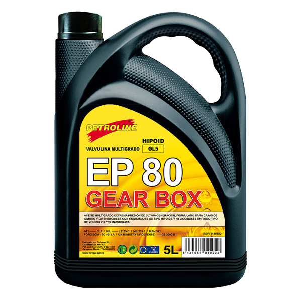 Valvulina Gear EP 80 GL5 - 5 L