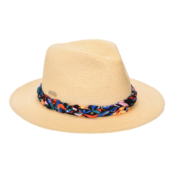 Sombrero RR Fedora Color Beige - Flores