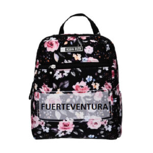 ESP4814-FT-1.jpg Mochila Pequeña Flowers Fuerteventura Negra