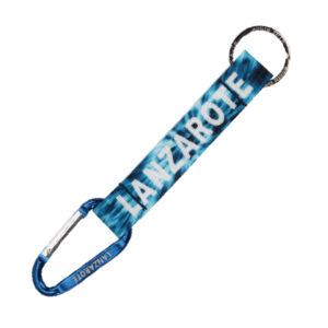 KL002-N-1.jpg Llavero Mosquetón Lanzarote Azul/Negro