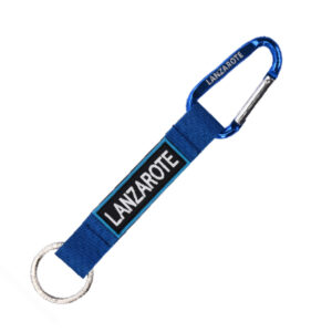 KL003-B-1.jpg Llavero Mosquetón Lanzarote Azul
