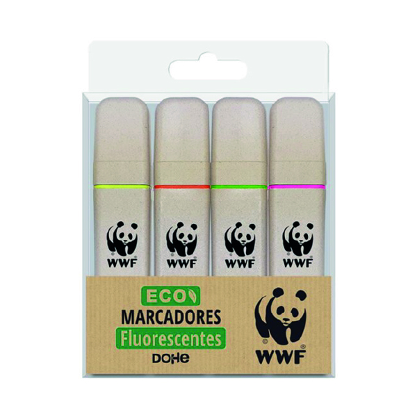 Marcadores Fluorescente ECO Cuadrado Opaco WWF