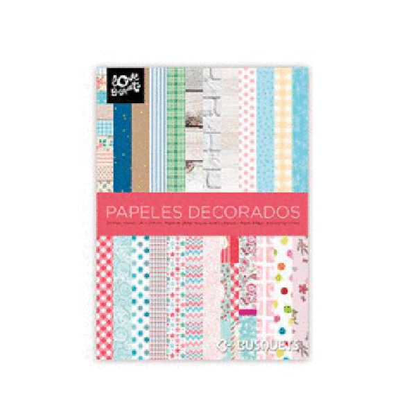 Papeles Decorados 24 Hojas 200 GR