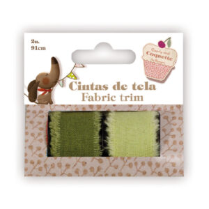 Set 2 Cintas de Tela Color Verde