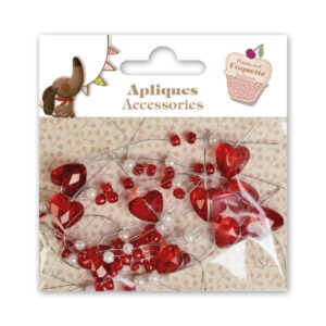 Apliques Accesorios Corazón Rojo