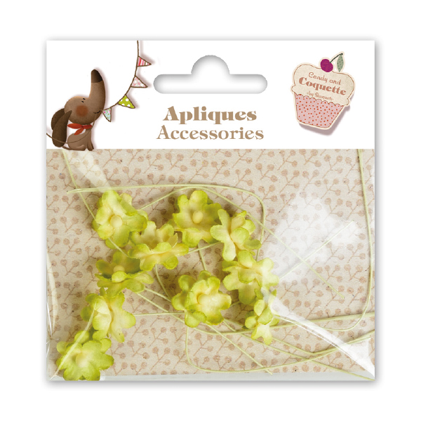 Apliques Accesorios Flores Amarillas