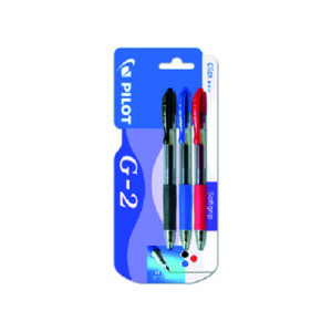Blister Pilot G-2 Color Azul, Rojo y Negro