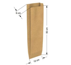 Pan-2-Barra.jpg Bolsa Pan Kraft Tamaño "2 Barra" 12+6x50 cm