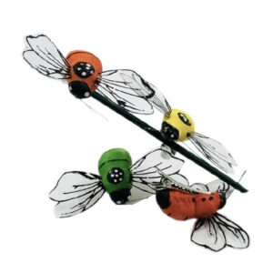 Abejita Seda Con Pinzas x12 Piezas 6 cm