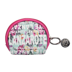 WT006-L.jpg Monedero Redondo Flowers Lanzarote Rosa