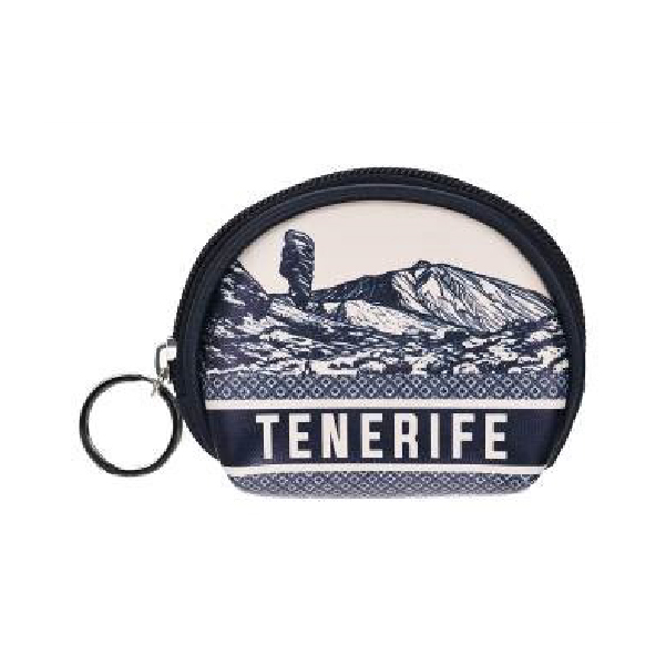 Monedero Redondo Vistas Tenerife Negro/Beige