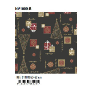 01101063 Papel de Regalo Bobinas Navidad Basika 62 cm (NV1009-B)