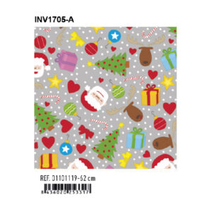 01101119 Papel de Regalo Bobinas Navidad Basika 62 cm (INV1705-A)