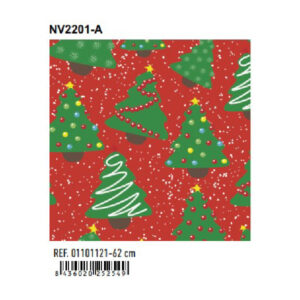 01101121 Papel de Regalo Bobinas Navidad Basika 62 cm (NV2201-A)