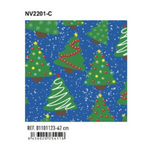 01101123 Papel de Regalo Bobinas Navidad Basika 62 cm (NV2201-C)