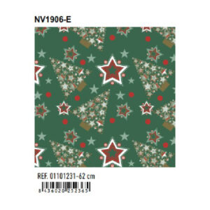 01101231 Papel de Regalo Bobinas Navidad Basika 62 cm (NV1906-E)
