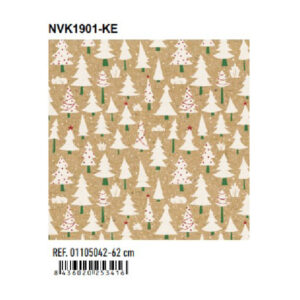 01105042 Papel de Regalo Bobinas Navidad Basika 62 cm (NVK1901-KE)