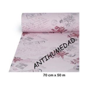 Bobina Papel Antihumedad Postal Rosa 70 cm x 50 m